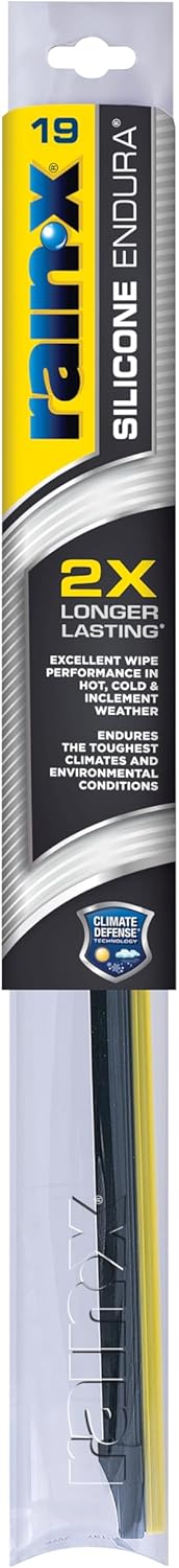 Rain-X Silicone AdvantEdge Wiper Blade 20" Windshield Wiper Blades Replacement, All-Weather Performance Lasts 2X Longer, Premium Beam, Installock Adapter for Easy Fit (Pack of 1)
