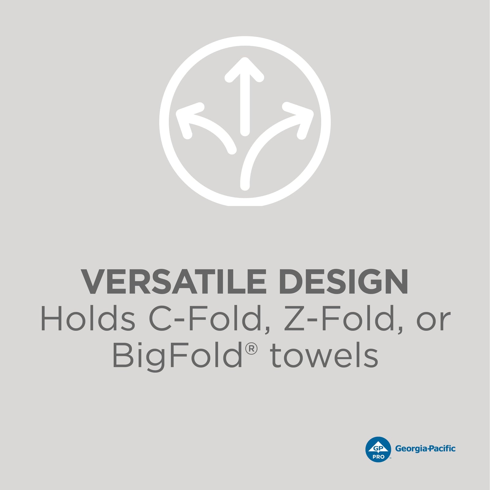 Georgia-Pacific Combi-Fold Paper Towel Dispenser, Black