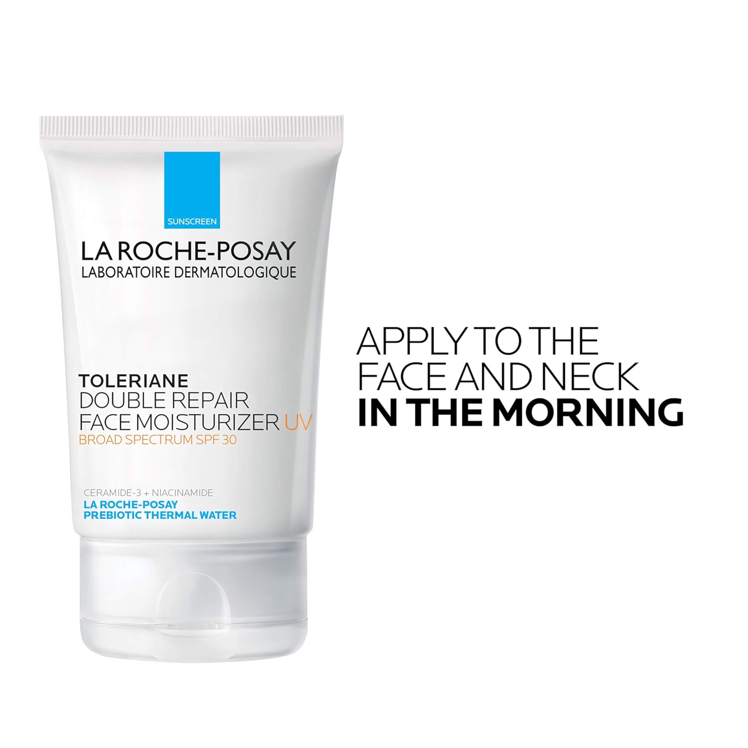 La Roche-Posay Toleriane Double Repair UV SPF Moisturizer for Face, Daily Facial Moisturizer with Sunscreen SPF 30, Niacinamide and Glycerin, Oil Free, Moisturizing Sun Protection