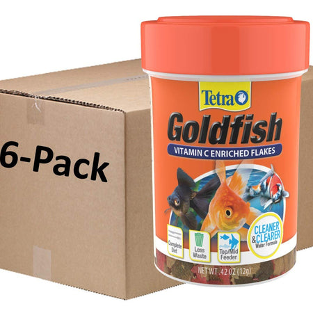 Tetra Goldfish Flakes, Nutritionally Balanced Diet For Aquarium Fish, Vitamin C Enriched Flakes, 2.2 lbs