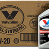 Valvoline Full Synthetic High Mileage with MaxLife Technology SAE 0W-20 Motor Oil 5 QT, Case of 3