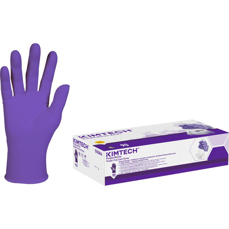 Kimberly-Clark® Safeskin Purple Nitrile Exam Gloves, Extra-Large, Purple, Box Of 90