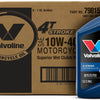 Valvoline 4-Stroke Motorcycle Full Synthetic SAE 10W-40 Motor Oil 1 QT (Pack of 3)