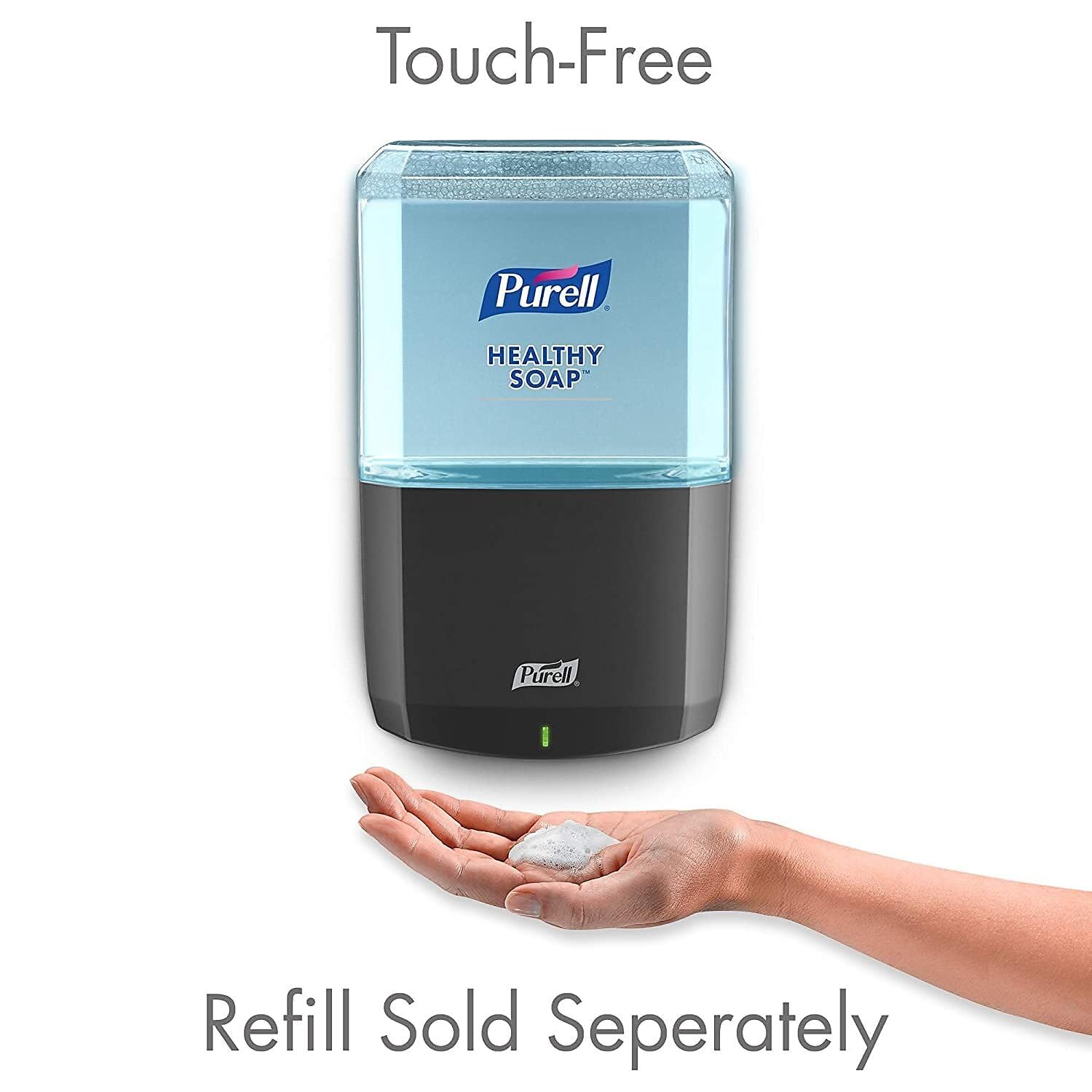 PURELL ES8 Automatic Soap Dispenser, Graphite, for 1200 mL PURELL ES8 HEALTHY SOAP Refills (Pack of 1) - 7734-01 - Manufactured by GOJO, Inc.