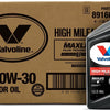 Valvoline Full Synthetic High Mileage with MaxLife Technology SAE 0W-20 Motor Oil 5 QT, Case of 3
