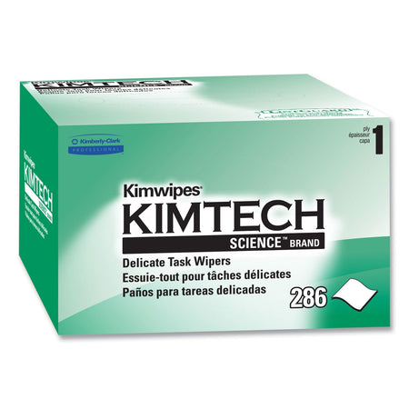 Kimtech Science™ Kimwipes® Delicate Task Wipes (34155), Pop-Up Box, White (286 Sheets/Box)