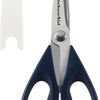 KitchenAid All Purpose Kitchen Shears with Protective Sheath Durable Stainless Steel Scissors, Dishwasher Safe, Soft Grip Comfort Handle, 8.72 Inch, Aqua Sky