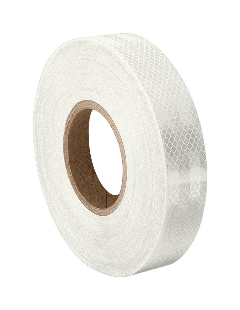 3M 3430 White Micro Prismatic Sheeting Reflective Tape - 0.5 in. X 15 ft. Non Metalized Adhesive Tape Roll. Safety Tape