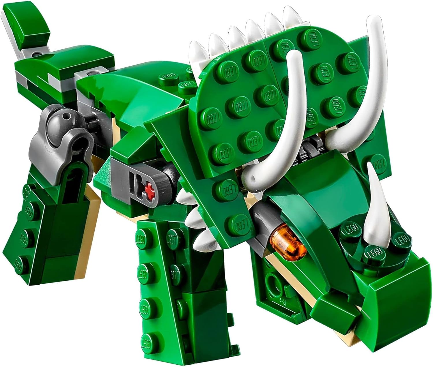 LEGO Creator 3 in 1 Mighty Dinosaur Toy, Transforms from T. rex to Triceratops to Pterodactyl Dinosaur Figures, Great Gift for 7-12 Year Old Boys & Girls, 31058
