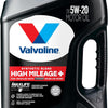 Valvoline Full Synthetic High Mileage with MaxLife Technology SAE 0W-20 Motor Oil 5 QT, Case of 3