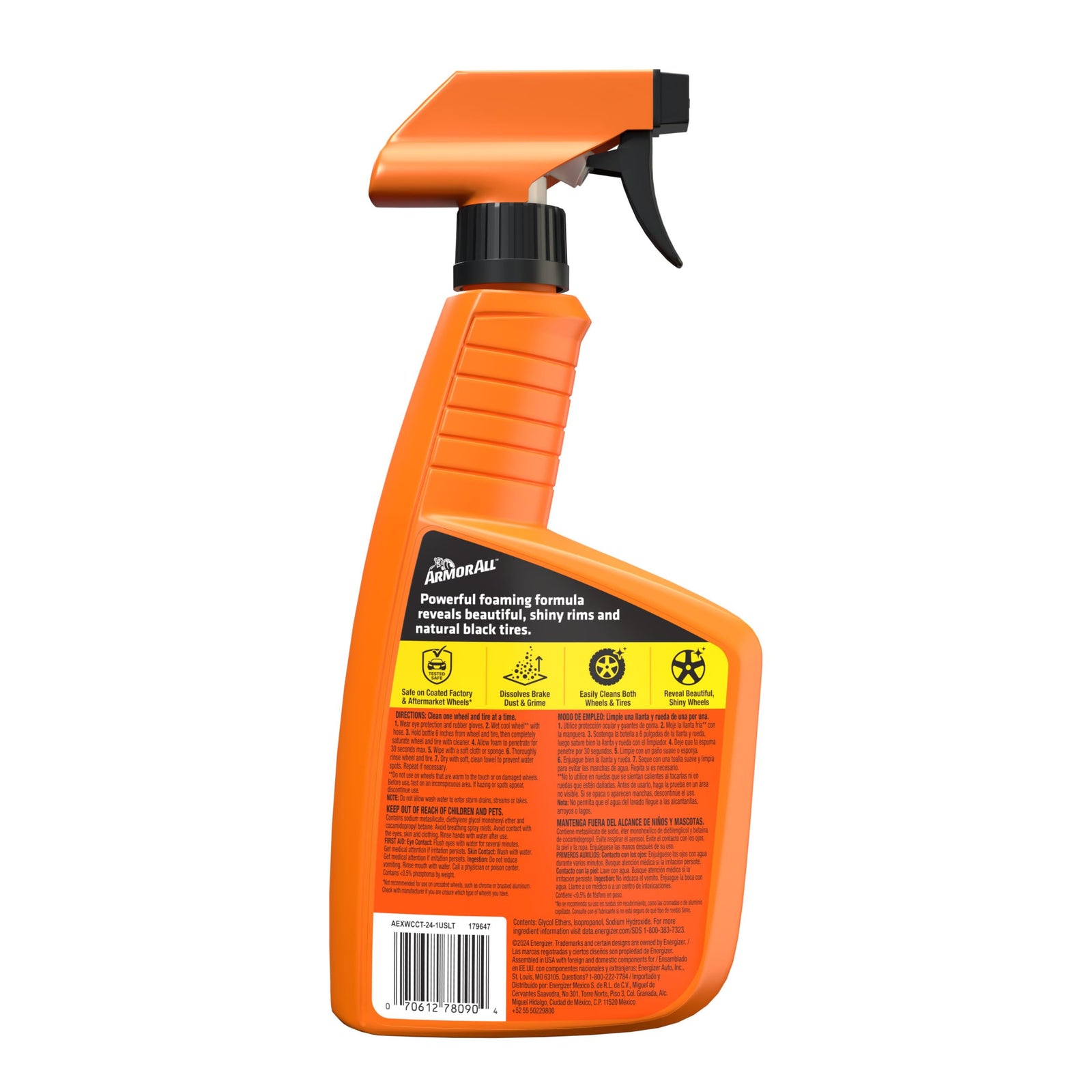 Armor All Extreme Wheel and Tire Cleaner , Car Wheel Cleaner Spray, 24 Fl Oz