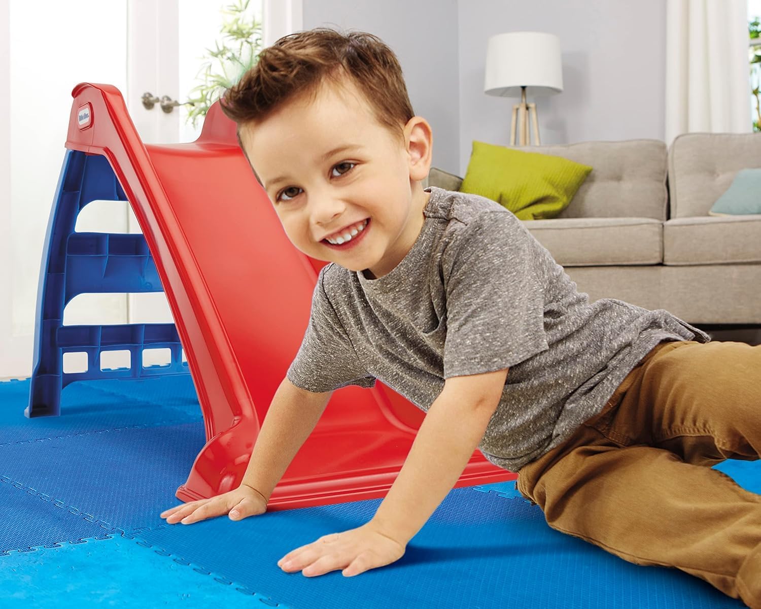 Little Tikes First Slide for Kids, Easy Set Up for Indoor Outdoor, Easy to Store, for Toddlers Ages 18 Months - 6 years