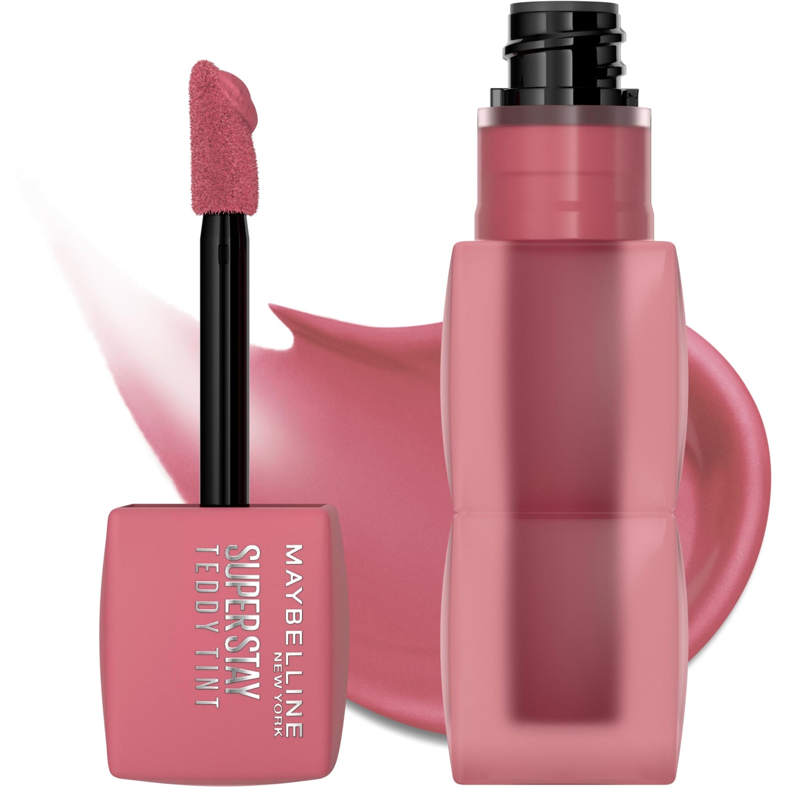 MAYBELLINE Super Stay Teddy Lip Tint, Long Lasting Matte Lipstick for Up To 12HR Wear, Ribbon Tied, 1 Count