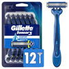 Gillette Sensor3 Comfort, 8 Count | Disposable | For Men | Lubrastrip | Pack of 2
