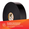 3M Scotch Vinyl Electrical Tape Super 88, 1-1/2 in x 36 yd (108 ft), Black, 1 Long Roll, Premium Grade, Rubber Resin Adhesive, PVC Backing, All-Season Heavy Duty Electric Tape