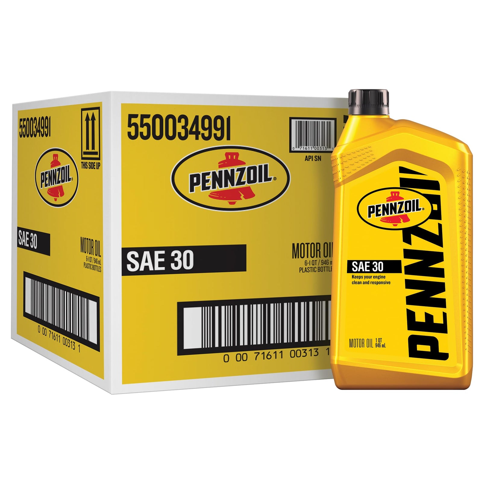 Pennzoil Motor Oil 10W-40 Motor Oil, 5 Quart (3 Pack)