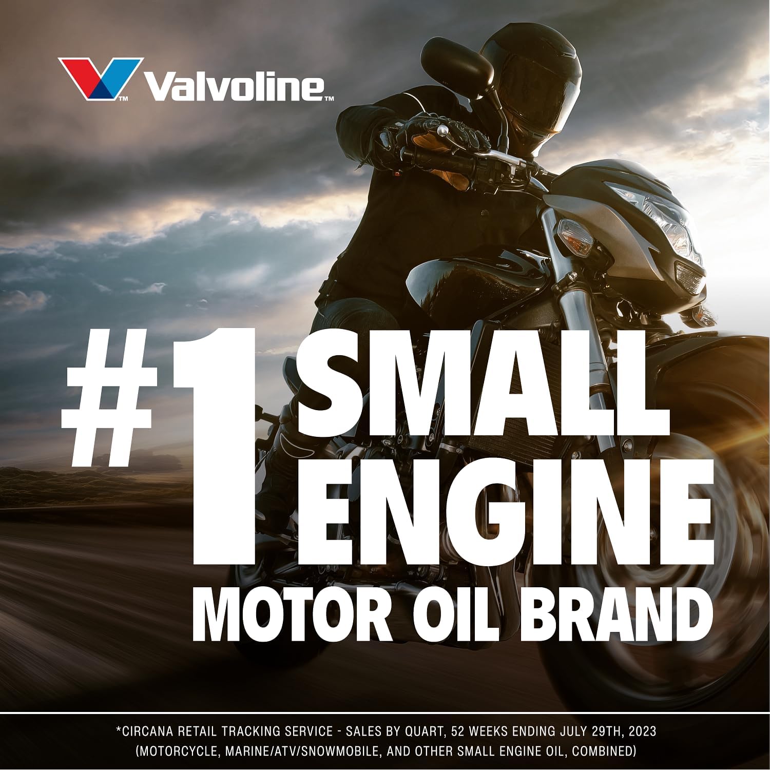 Valvoline 4-Stroke Motorcycle Full Synthetic SAE 10W-40 Motor Oil 1 QT (Pack of 3)