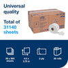 Tork OptiCore Mid-size Toilet Paper Roll White T11, Universal, 2-ply, 36 x 865 sheets, 161990