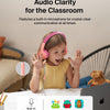 Belkin SoundForm Mini - Wireless Bluetooth Kids Headphones, 30H Battery, 85dB Safe Volume Limit, Built-in Microphone - Toddler On-Ear Earphones for iPhone, iPad, Fire Tablet, Ideal for School - White