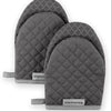 KitchenAid Asteroid Mini Oven Mitt Set, 5.5"x8", Charcoal Grey, 2 Piece