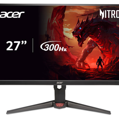 Acer Nitro 27” WQHD 2560 x 1440 Gaming IPS MiniLED Monitor | AMD FreeSync Premium | 320Hz Refresh Rate | Up to 0.5ms | AdobeRGB 99% | 1 x Display Port 1.4 & 2 x HDMI 2.1 Ports | XV275U F3biipprx