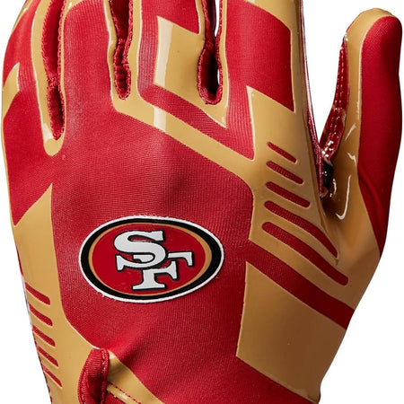 WILSON NFL Stretch Fit Football Gloves – Youth and Adult Sizes