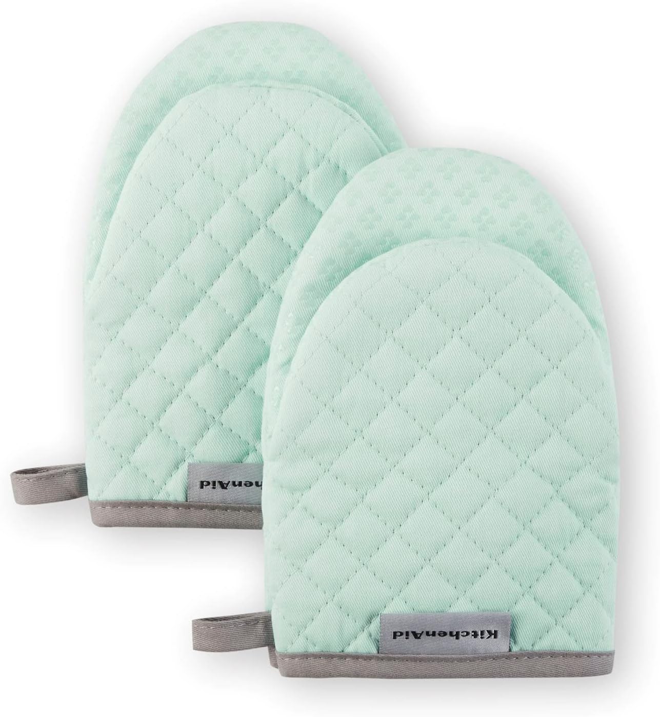 KitchenAid Asteroid Mini Oven Mitt Set, 5.5"x8", Charcoal Grey, 2 Piece