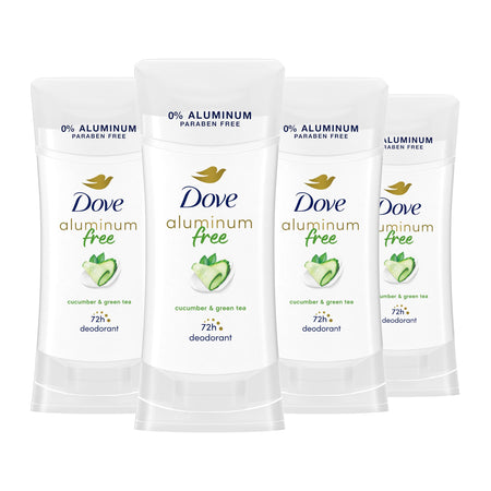 Dove Aluminum Free Deodorant for Women 3 Count Coconut and Pink Jasmine 72 hour odor protection 2.6 oz