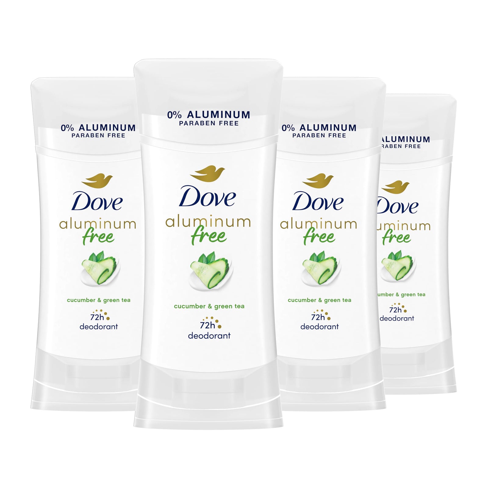 Dove Aluminum Free Deodorant for Women 3 Count Coconut and Pink Jasmine 72 hour odor protection 2.6 oz