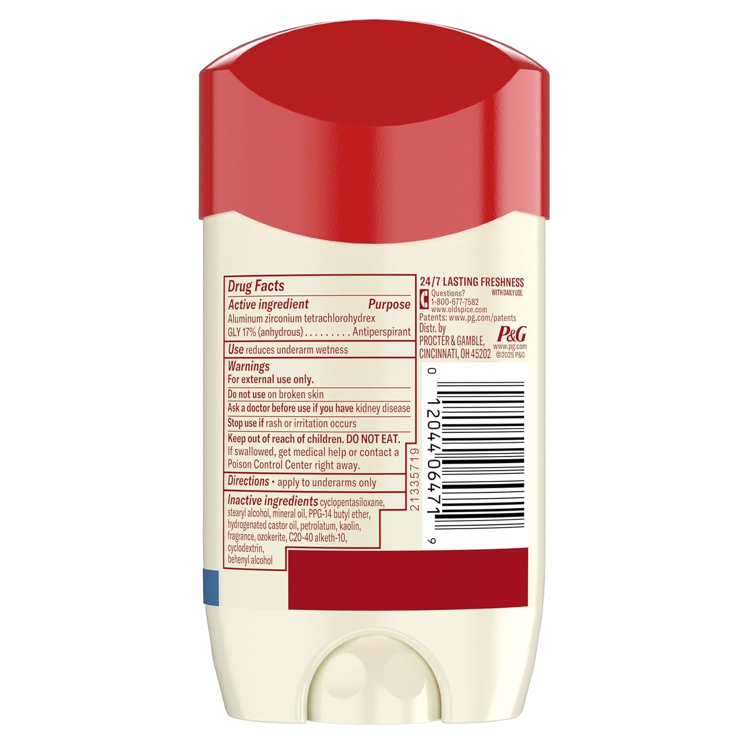 Old Spice Dry Feel Antiperspirant Deodorant for Men, 24/7 Freshness, 24/7 Sweat & Odor Protection, Gentle on Skin with Skin Conditioners, Timber with Sandalwood + Cypress Scent, 2.6 oz