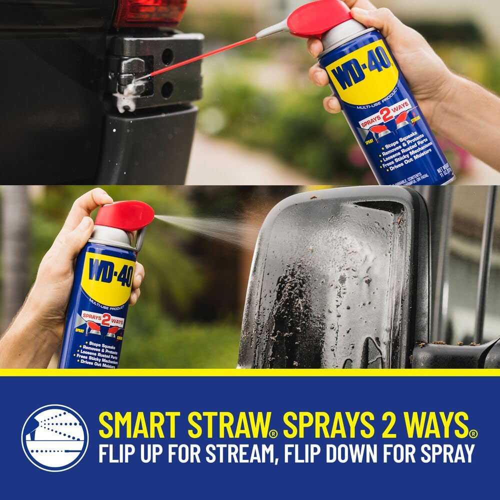 WD-40 Original Formula, Multi-Use Product with Smart Straw Sprays 2 Ways,12 OZ, 3-Pack, 12 OZ, [8-Pack]