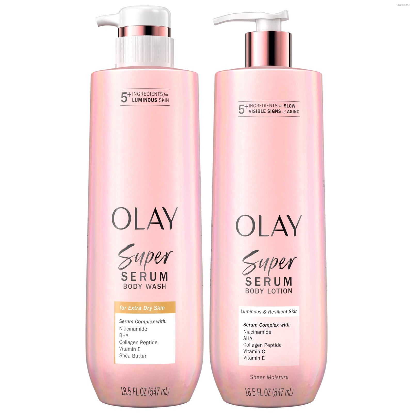 Olay Super Serum Body Wash for Normal Skin, 24hr Long Lasting Hydration, 5+ Ingredient Serum Complex for Bright Even Firm Luminous Skin, 18.5 fl oz
