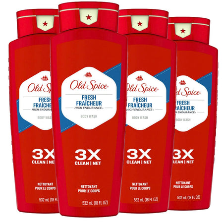 Old Spice Refreshing Body Wash for Men, 3X Defense, 24/7 Shower Fresh with Long Lasting Scent, Travel Size, Red Collection, Swagger with Cedarwood Scent, 3 oz