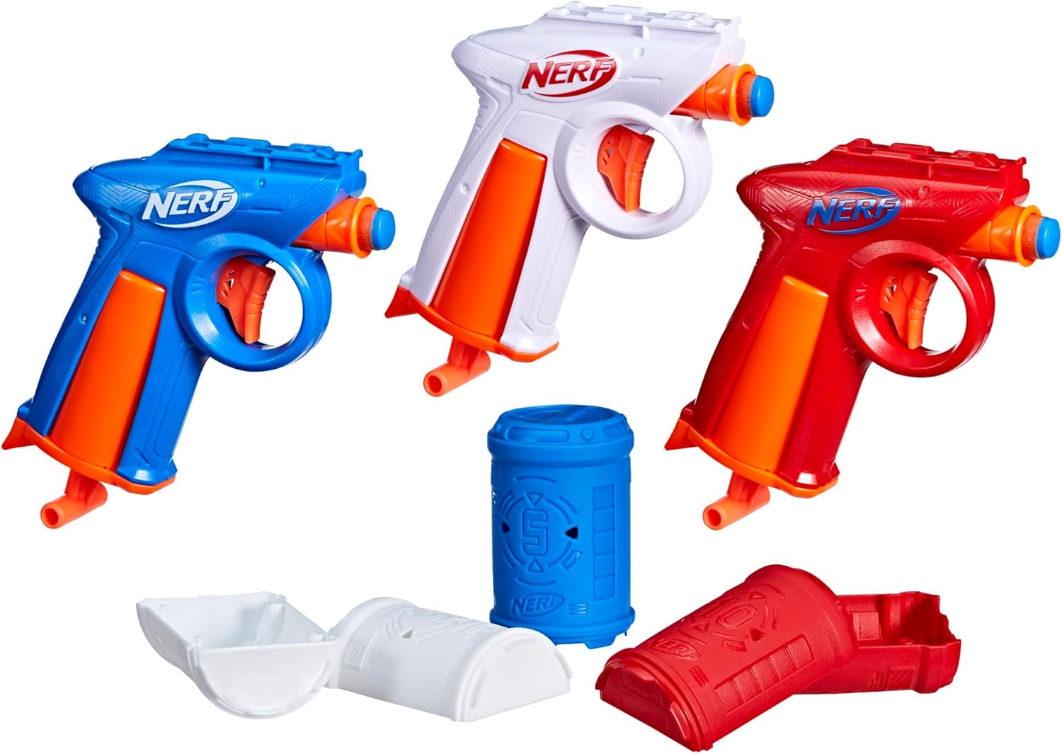 Nerf N Series Backyard Triple Pack, Includes 3 Flex Blasters, 3 Targets, 30 N1 Darts, Christimas Stocking Stuffer Gifts, Ages 8+ (Amazon Exclusive)