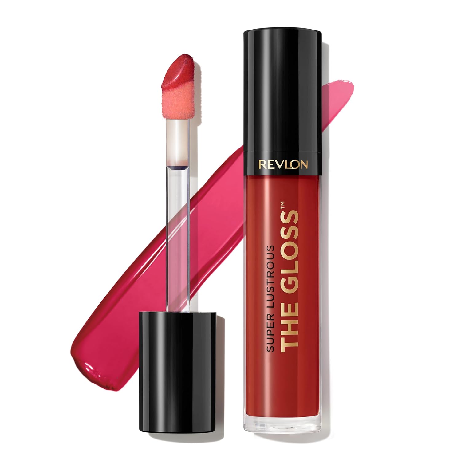 Revlon Super Lustrous Lip Gloss, Non-Sticky, Hydrating, High Shine Finish, 200 Crystal Clear, 0.13 oz