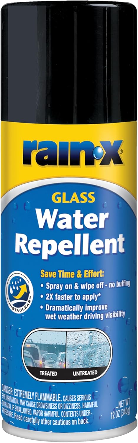 Rain-X 630168 Glass Water-Repellent Aerosol 12 oz.