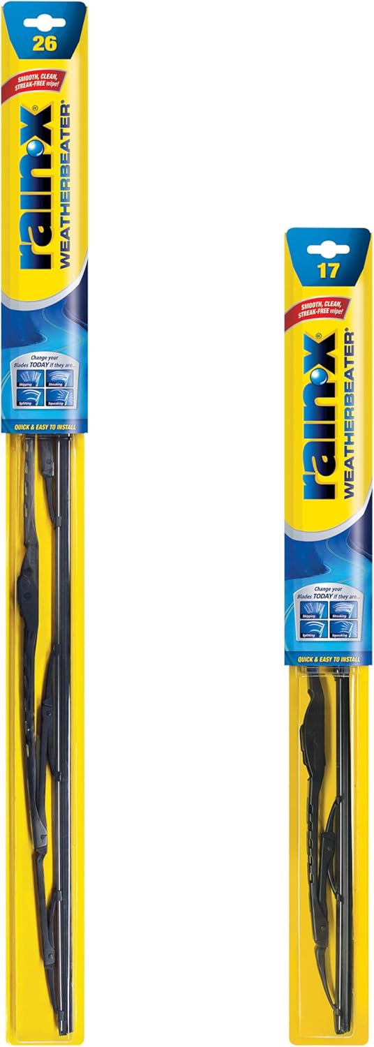Rain-X 820146 WeatherBeater Wiper Blades, 24" and 20" Windshield Wipers (Pack of 2), Automotive Replacement Windshield Wiper Blades That Meet Or Exceed OEM Quality And Durability Standards