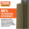FRAM Synthetic XG4967P 20K Mile Change Automotive Replacement Engine Oil Filter for Synthetic Oil Changes, Premium Vehicle Engine Protection Oil Filter for Select Vehicle Model Years