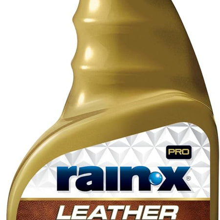 Rain-X 620236SRP Leather Cleaner Conditioner & Repellent for Car Interiors, Cleans + Repels while Moisturizing, Restores Leather to Natural, Fresh Scent without Residue 16 Fl Oz.