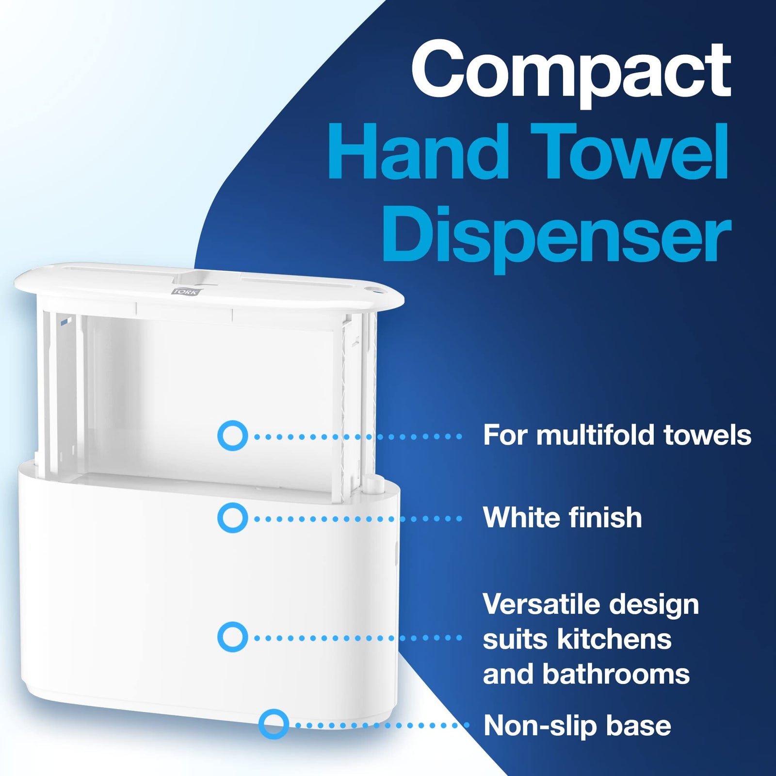 Tork Xpress Paper Towel Dispenser and Tork Multifold Hand Towel Natural H2