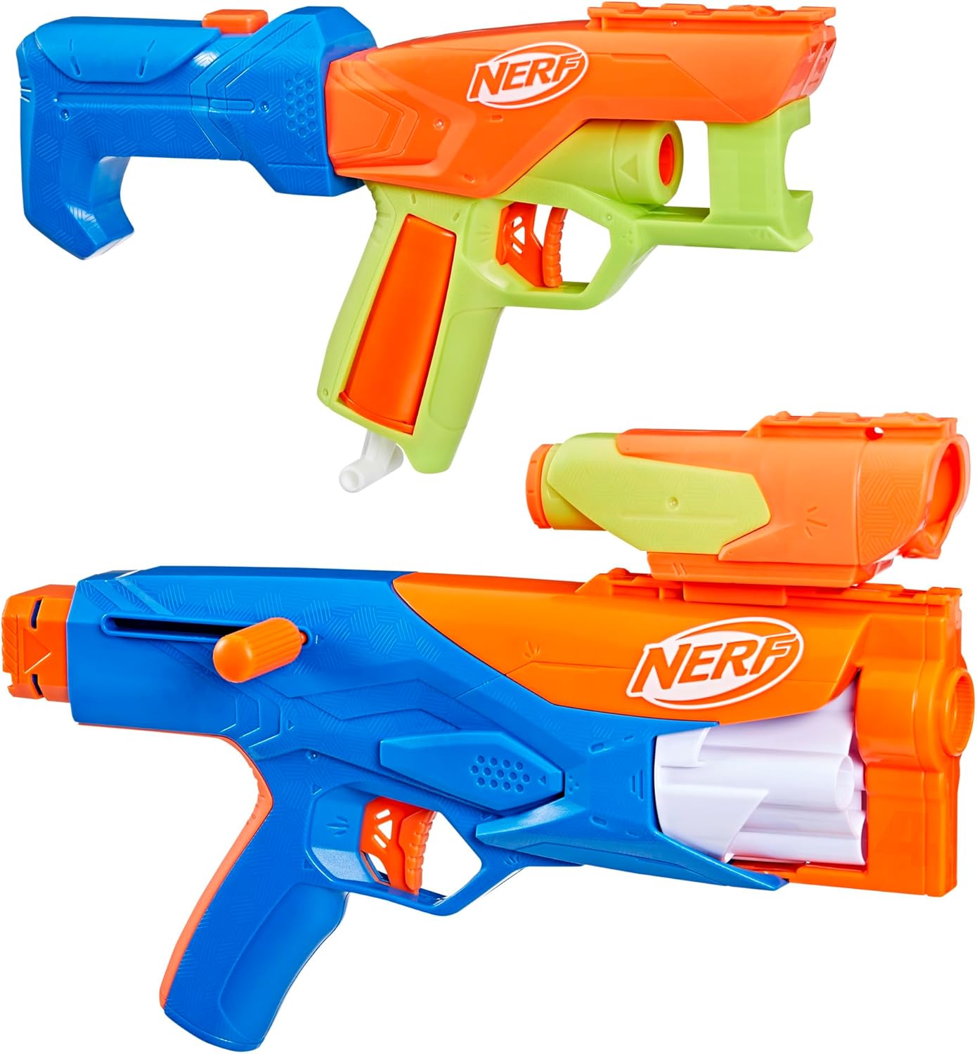 Nerf N Series Gear Up Pack, 3X Blasters, 18 Nerf N1 Darts, Kids Gifts, Outdoor Games, Ages 8+