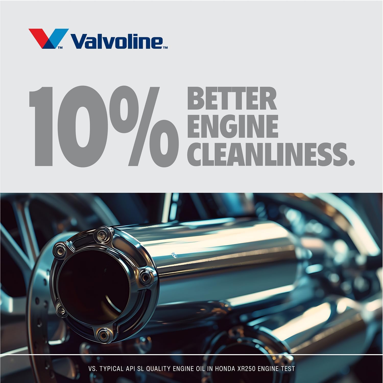 Valvoline 4-Stroke Motorcycle Full Synthetic SAE 10W-40 Motor Oil 1 QT (Pack of 3)