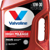 Valvoline Full Synthetic High Mileage with MaxLife Technology SAE 0W-20 Motor Oil 5 QT, Case of 3