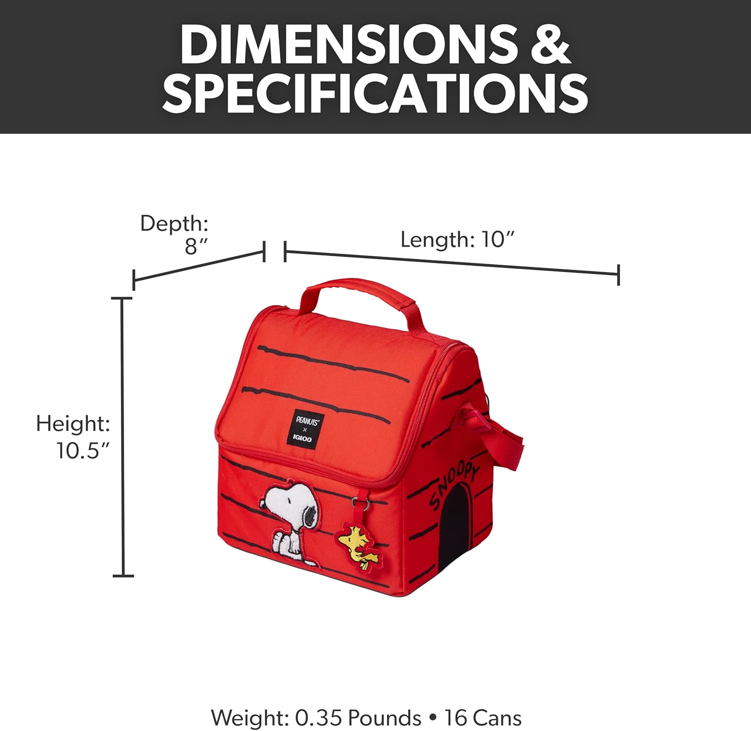 Igloo Snoopy’s House 16-Can Lunch Pail