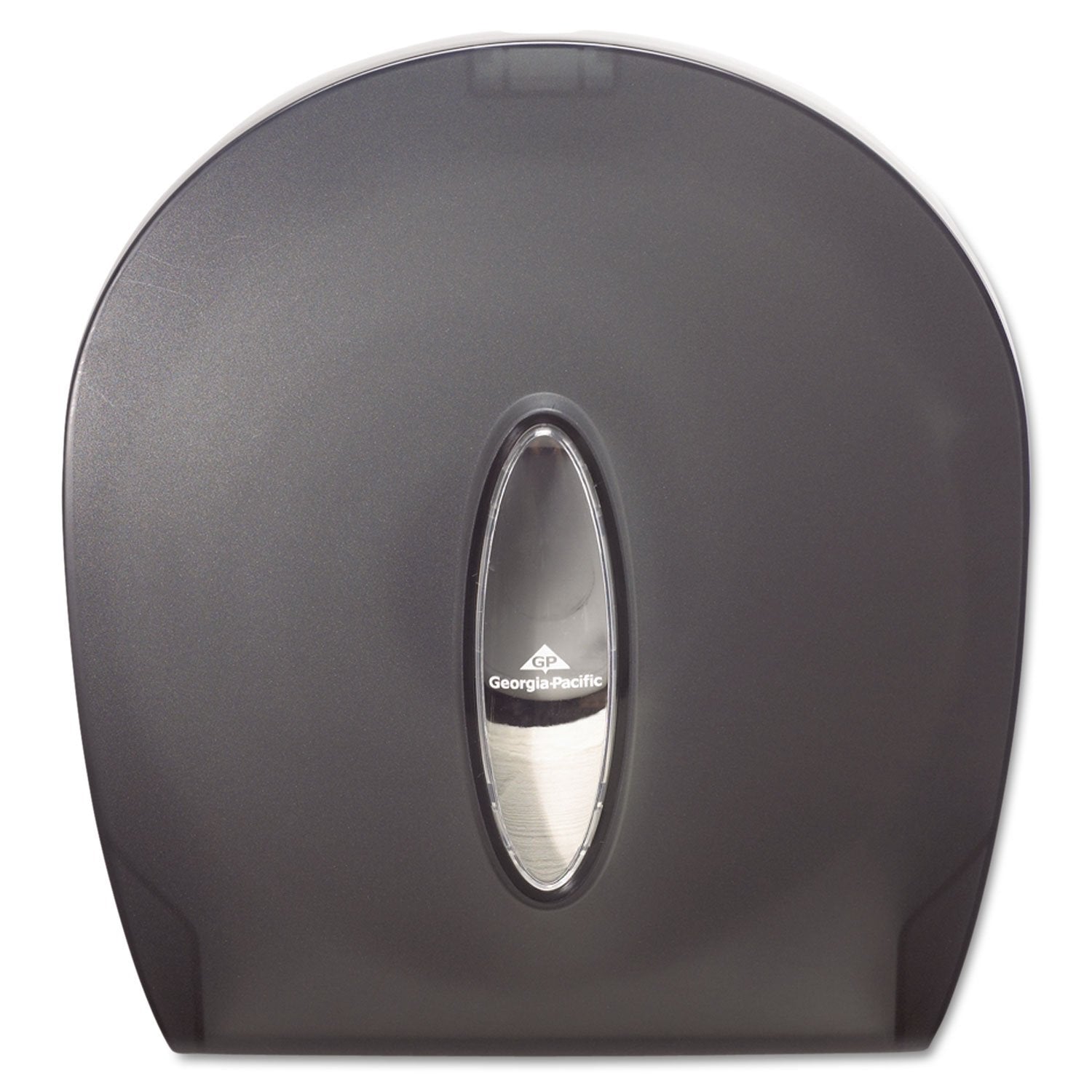 Georgia-Pacific Single-Roll Jumbo Toilet Paper Dispenser by GP PRO (Georgia-Pacific), Translucent Smoke, 59009, 10.610" W x 5.390" D x 11.290" H