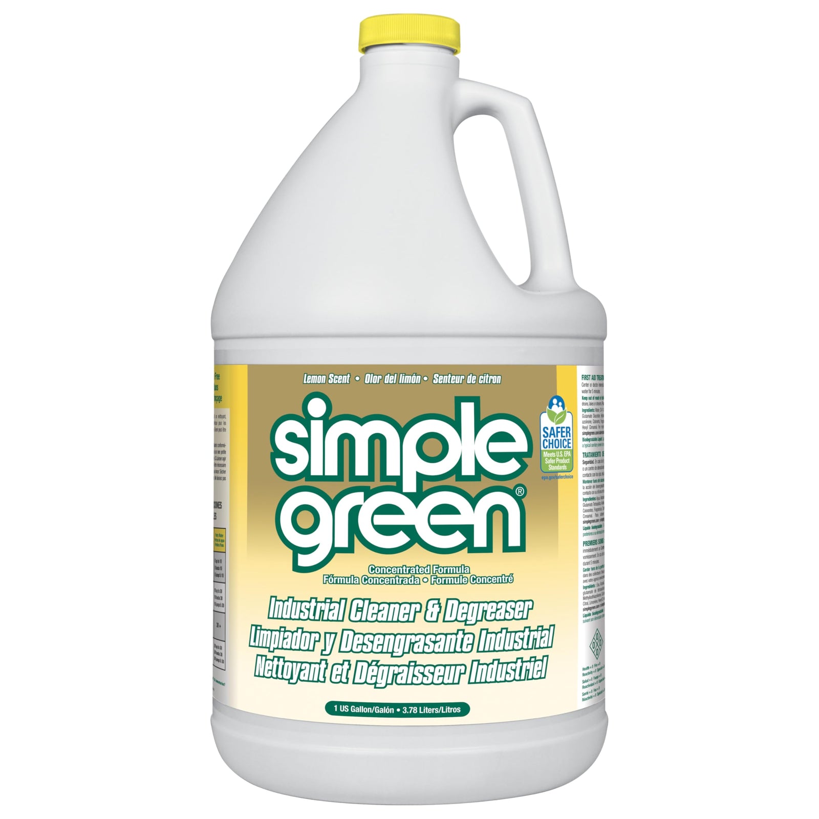 Simple Green 13005CT Industrial Cleaner and Degreaser, Concentrated, 127.8 Fl Oz, Pack of 1, White