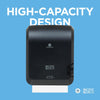 Pacific Blue Ultra 8" High-Capacity Mechanical Touchless Paper Towel Dispenser by GP PRO (Georgia-Pacific), Black, 59589, 12.9" W x 9" D x 16" H, 1 Dispenser