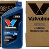 Valvoline 4-Stroke Motorcycle Full Synthetic SAE 10W-40 Motor Oil 1 QT (Pack of 3)