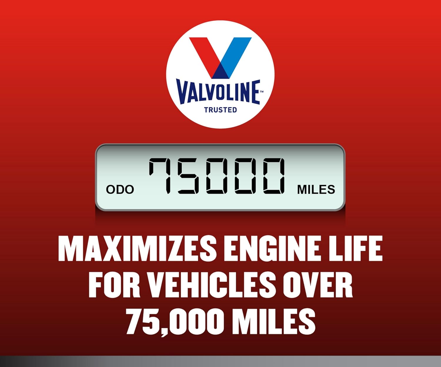 Valvoline Full Synthetic High Mileage with MaxLife Technology SAE 0W-20 Motor Oil 5 QT, Case of 3