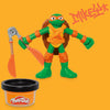 Play-Doh Teenage Mutant Ninja Turtles Cowabunga Creations Bendy 4 Inch Action Figures Set, Kids Arts & Crafts, TMNT Toys for Boys & Girls 4+